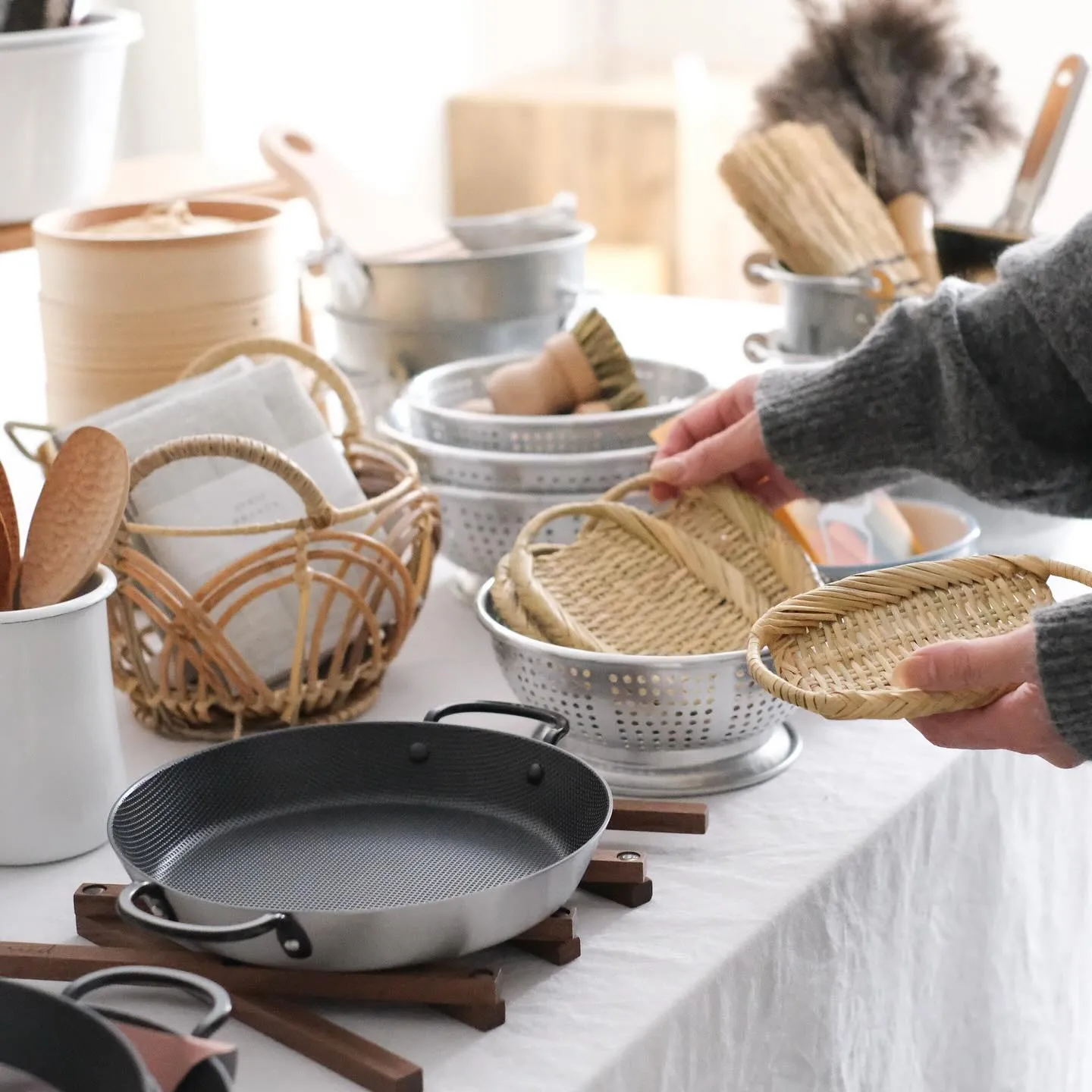 【暮らしを紡ぐ道具展】開催中です