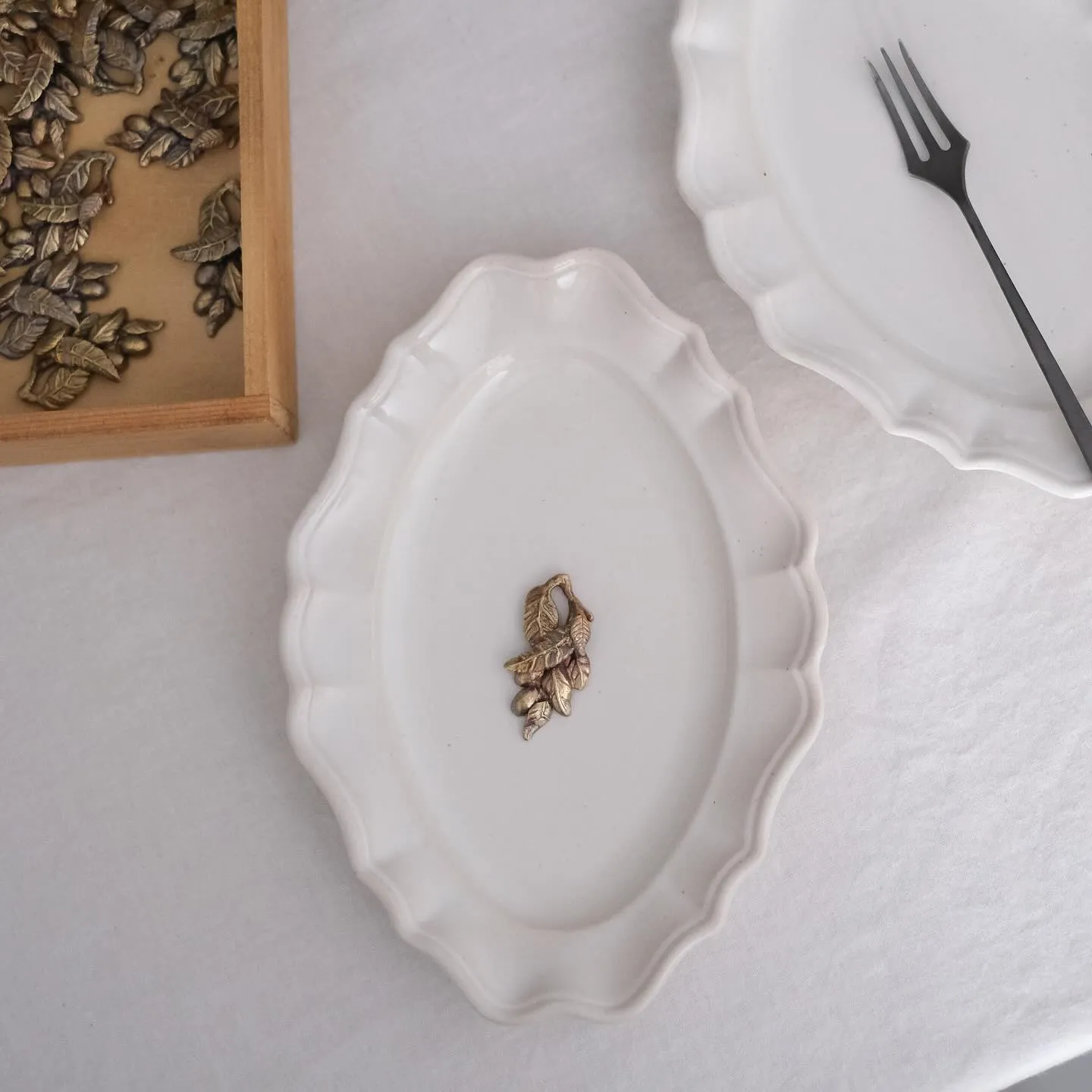 コノヒノ道具店1周年ノベルティ 樫原ヒロ 真鍮箸置きのご紹介